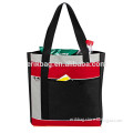 Fashion Pattern Prints Zippered X-Large Roomy Polyester Tote Bag